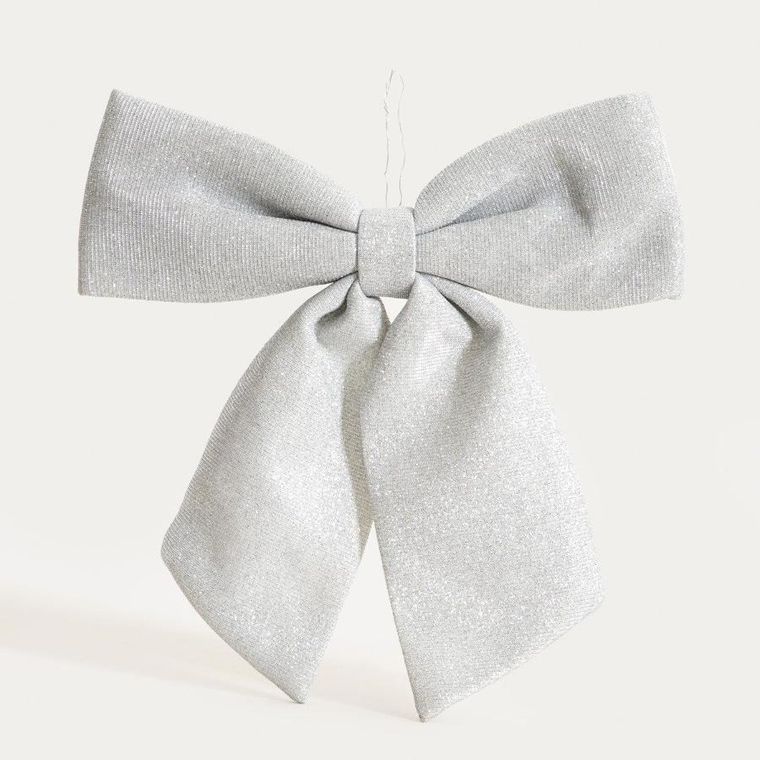 Homla, Bowe, kokarda, srebrna, 28 cm