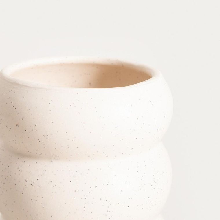 Homla, Bubbly, kubek, bez ucha kremowy nakrapiany, 0,3l