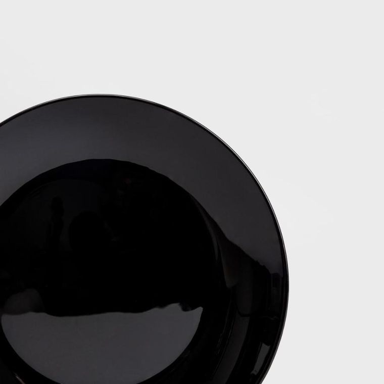 Homla, Capri, talerz, deserowy czarny, 19 cm