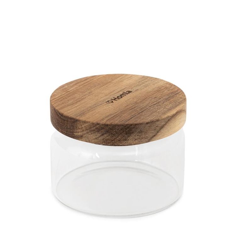 Homla, Carlos, pojemnik, mały z akacjowym wieczkiem, 0,25l