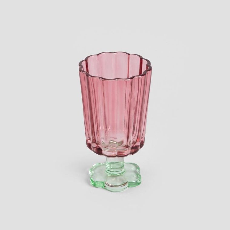 Homla, Cassiar, kieliszek, koralowo-zielony, 0,22 l