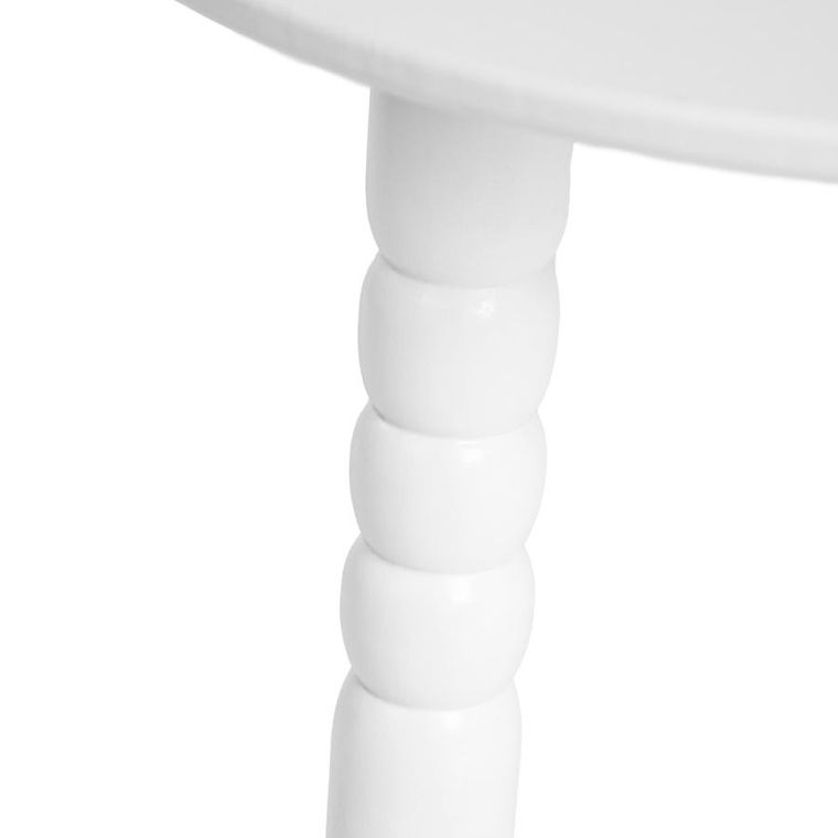 Homla, Cast, stolik kawowy, biały, 40-40-40 cm