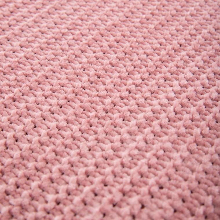 Homla, Chenille, koc szenilowy, różowy, 130-170 cm