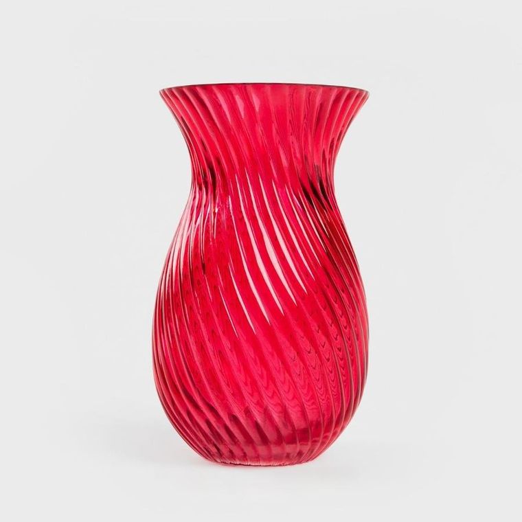 Homla, Cherish Love, wazon, szklany czerwony, 11,5-20 cm