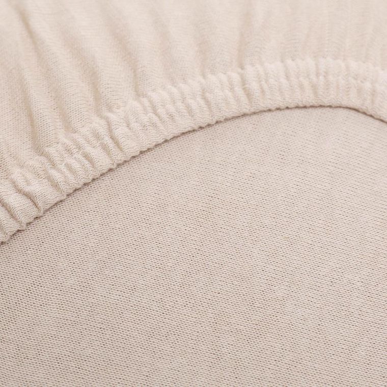 Homla, Claire, Prześcieradło jersey beżowe, 140-200 cm, SS23 819839