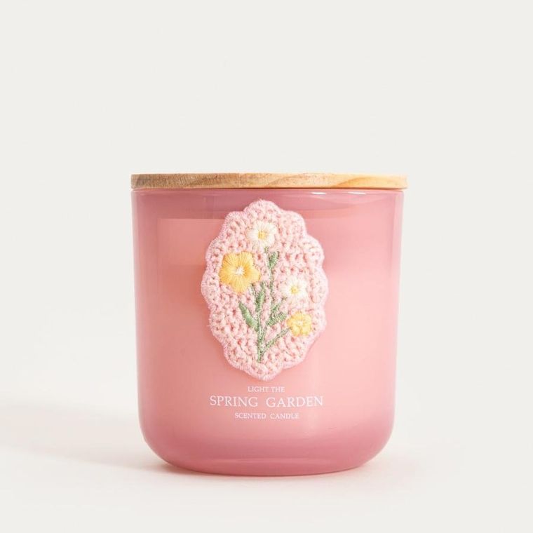 Homla, Crohet, świeca zapachowa, Spring Garden, 300g