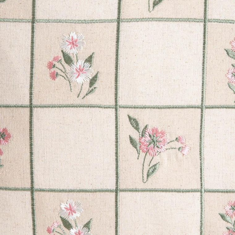 Homla, Damini, poszewka, z dodatkiem lnu w kwiatowy wzór, 45-45 cm