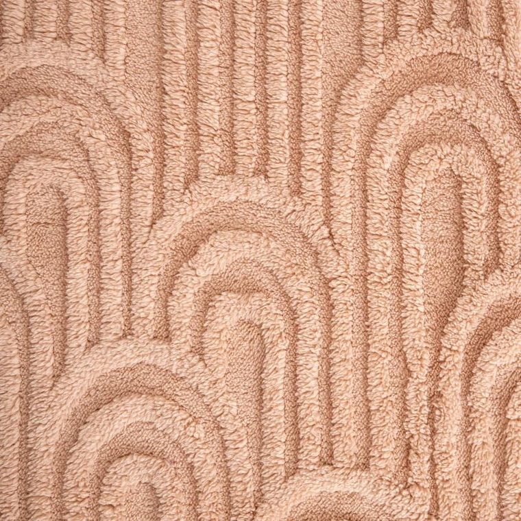 Homla, Darin, koc, miękki beżowy ze strukturalnym wzorem, 150-200 cm