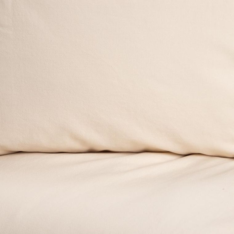 Homla, Defla, pościel z pranej bawełny, beżowa, 140-200 cm, 734595