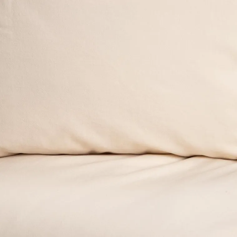 Homla, Defla, pościel z pranej bawełny, beżowa, 160-200 cm, 734632