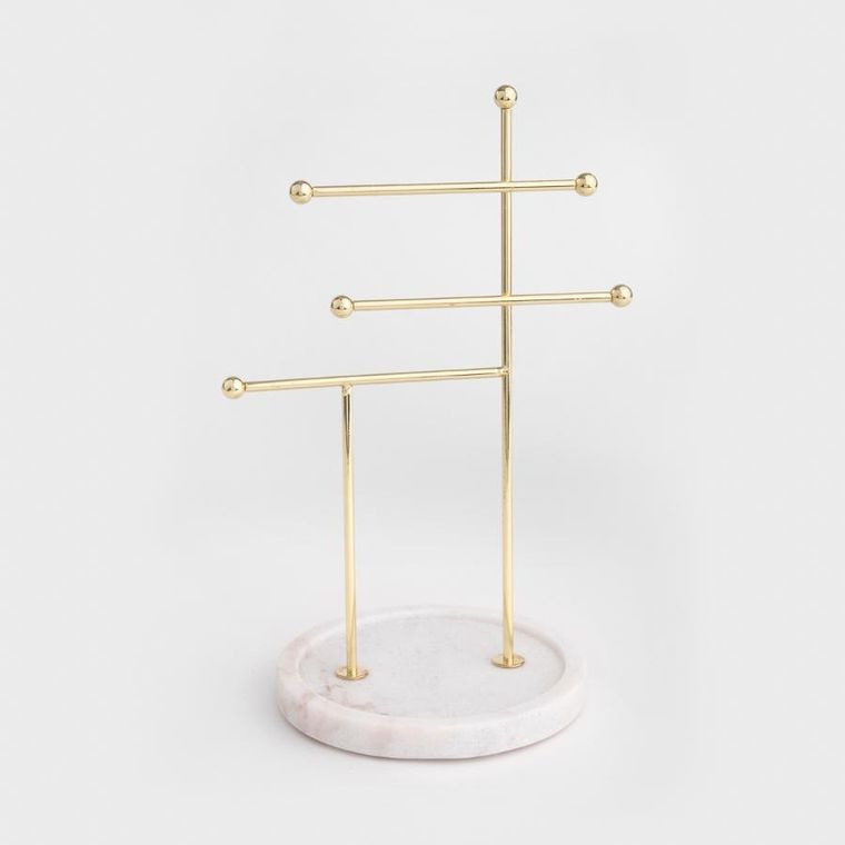 Homla, Dita, ekspozytor na biżuterię, złoty, 20-15-30 cm