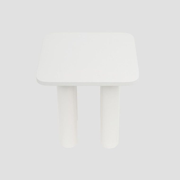 Homla, Druva, stolik kawowy, biały, 40-40-40 cm