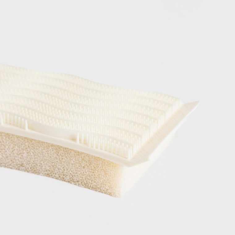 Homla, Easy Clean, Gąbka silikonowa dwustronna śmietankowa, 13-6,5 cm, 723926