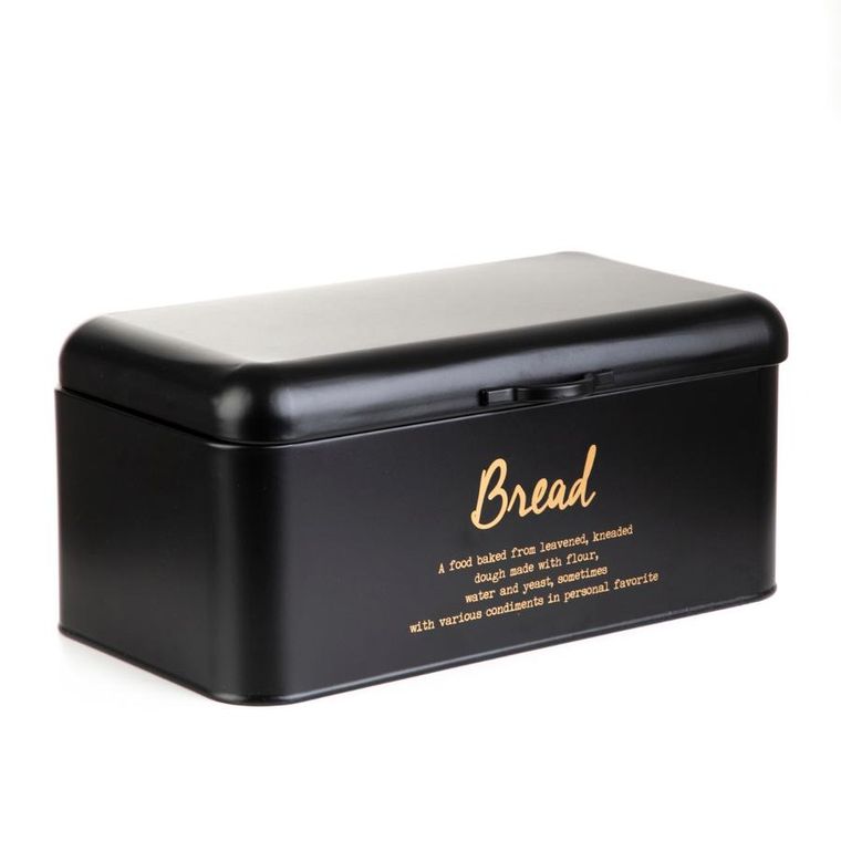 Homla, Escille, chlebak, metalowy czarny, 33-19-15 cm