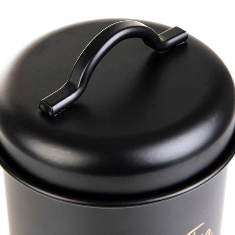 Homla, Escille, pojemnik na herbatę czarny, 14-10 cm