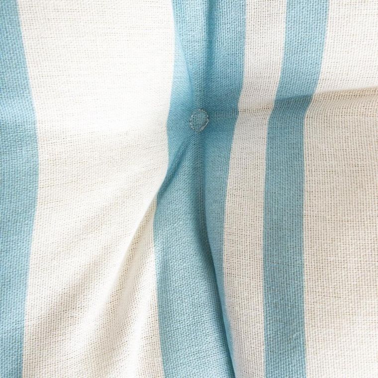 Homla, Evelyn, poduszka, w błękitne pasy z pikowaniem i uchwytem, 50-50 cm