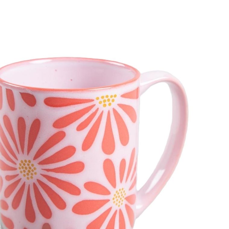 Homla, Fabia, kubek, wysoki w różowe kwiaty, 0,5 l