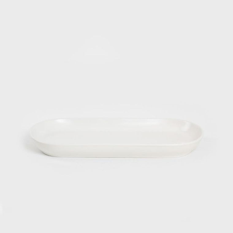 Homla, Famelio, półmisek, owalny, biały, 30 cm