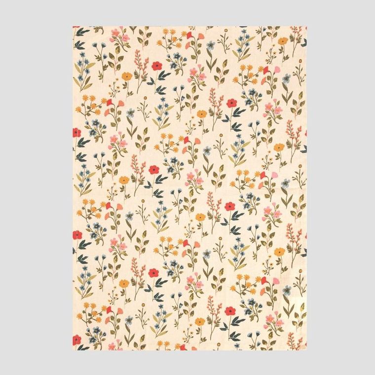 Homla, Farin, zestaw ścierek kuchennych w kwiatki + waffel, 45-65 cm, 2 szt.