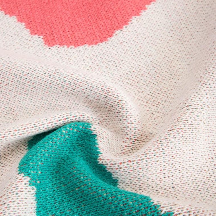 Homla, Felo, koc, z kolorowym motywem kwiatowym, 130-170 cm