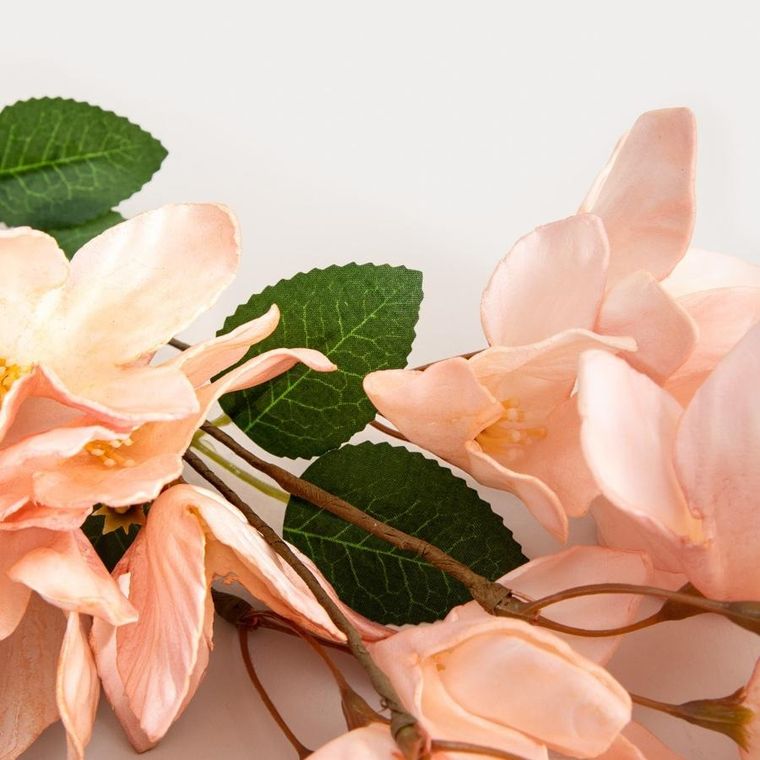 Homla, Fiorrosa, gałązka sztuczna, z różowymi kwiatkami, 70 cm