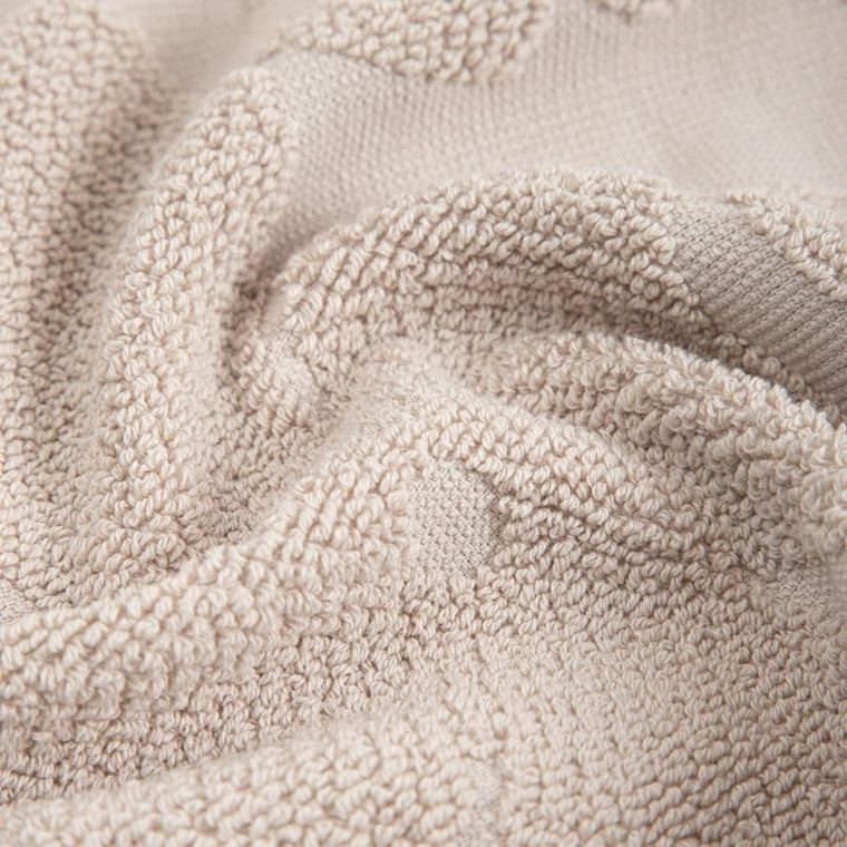 Homla, Flores, ręcznik, beżowy żakardowy, 50-90 cm