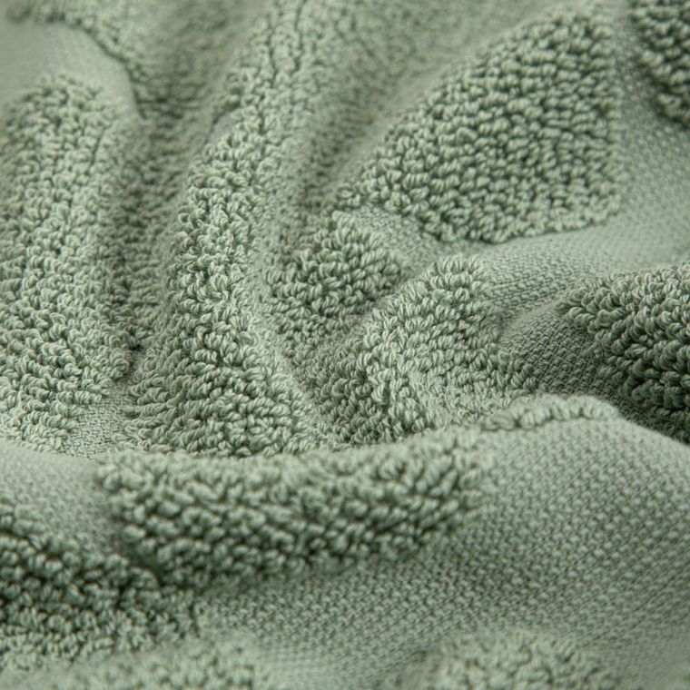 Homla, Flores, ręcznik, pistacjowy żakardowy, 100-150 cm