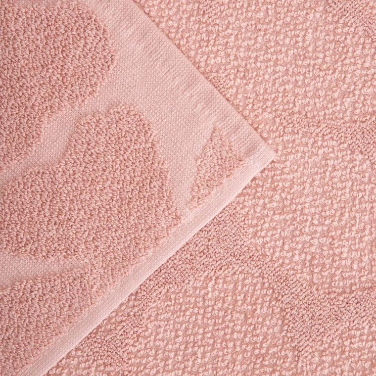 Homla, Flores, ręcznik, różowy żakardowy, 70-130 cm