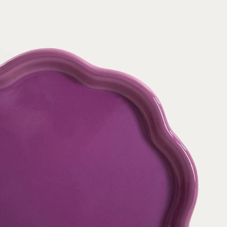 Homla, Florina, talerz, fioletowy, 21 cm