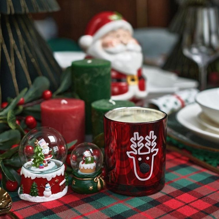 Homla, Frosted, świeca, zapachowa Vanilla, 10 cm