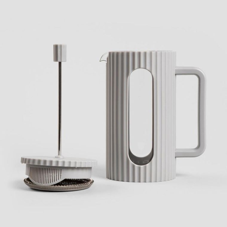 Homla, Genua, zaparzacz, ryflowany szary, 1l