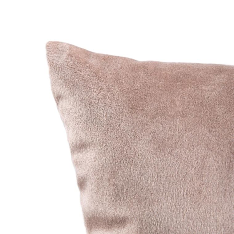 Homla, Gosta, poszewka, ciemnobeżowa, 45-45 cm