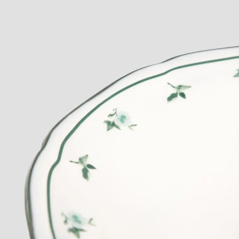 Homla, Greta, talerz, głęboki zielony, 22 cm