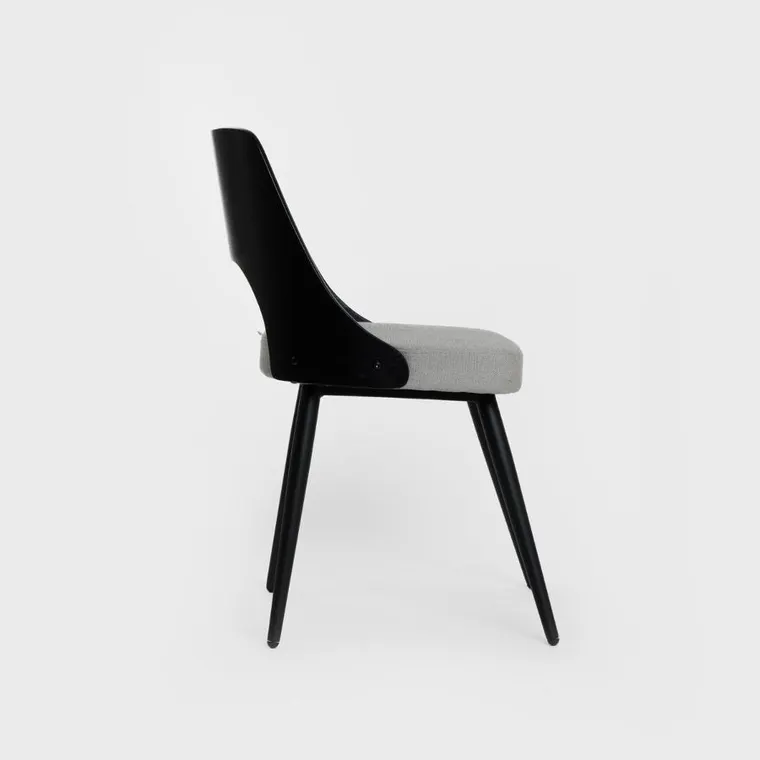 Homla, Helic, krzesło, czarne, 48,5-54,5-76 cm