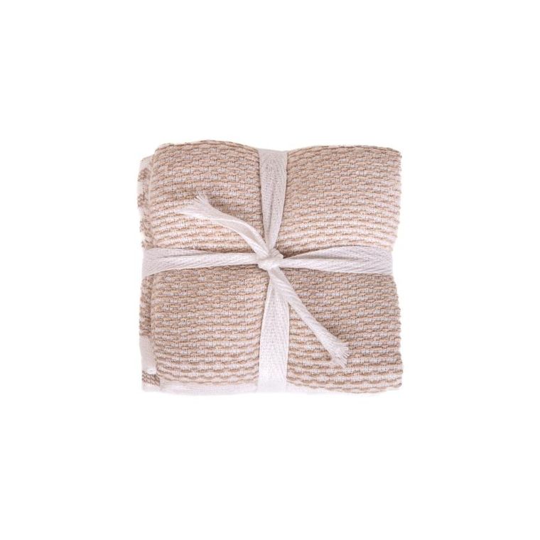 Homla, Heriett, zestaw ręczników uniwersalnych, bawełnianych beżowych, 30-30 cm, 4 szt.