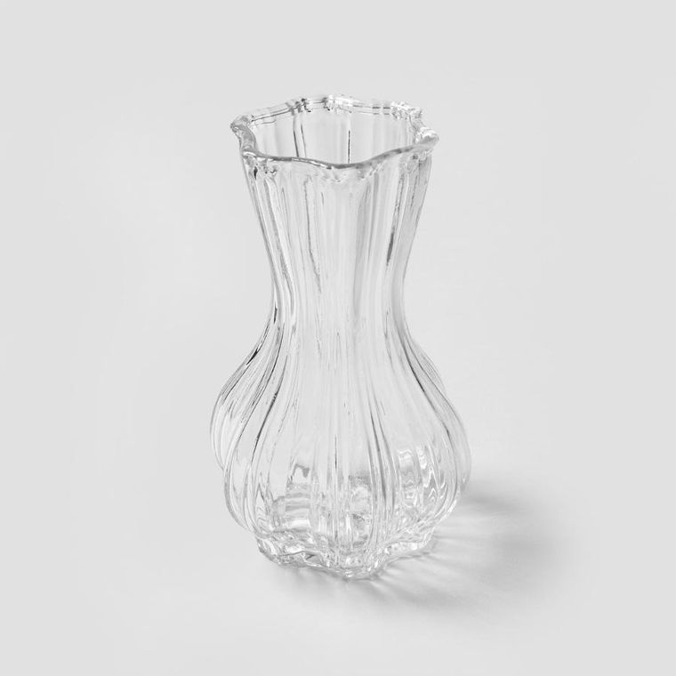 Homla, Junne, wazon szklany, transparentny, 12-20,3 cm