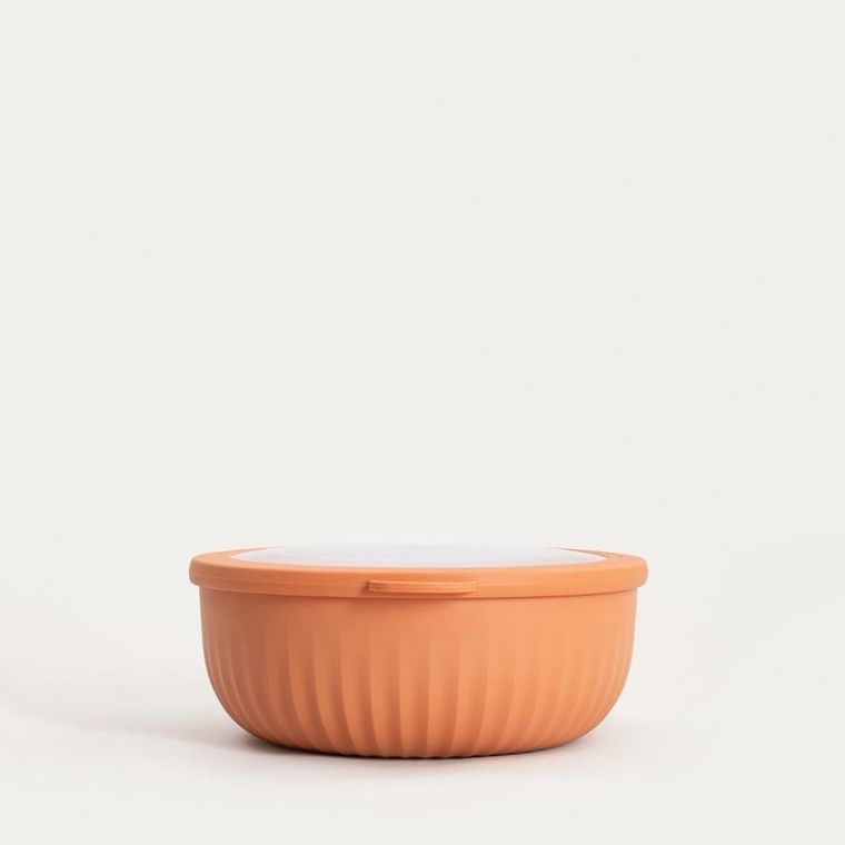 Homla, Kerma, zestaw, misek pomarańczowych z pokrywkami, 4 szt.