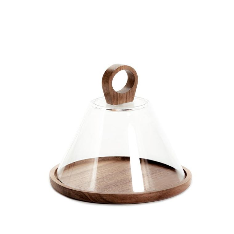 Homla, Lenne, patera, ze szklanym kloszem, 23-19 cm