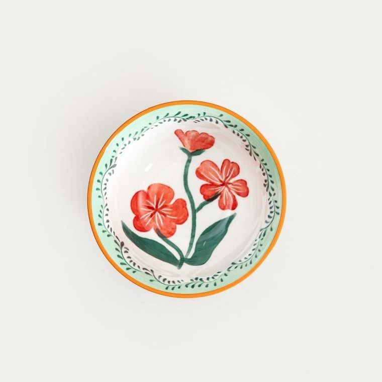 Homla, Limk, miska, mała z czerwonymi kwiatkami, 12 cm