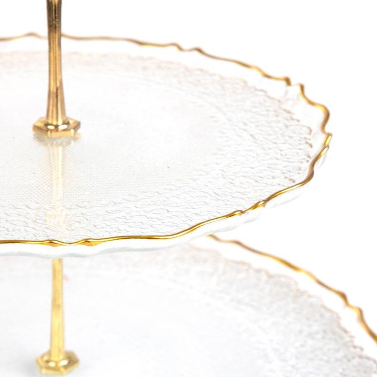 Homla, Lisala, patera, dwupoziomowa transparentna, 21 cm, 28 cm