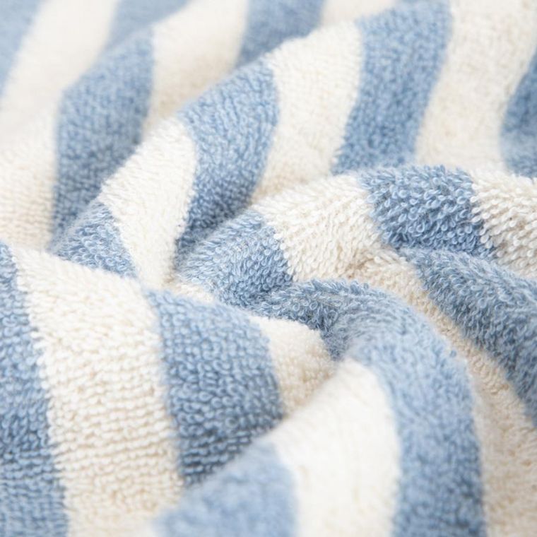 Homla, Listra, ręcznik, w niebieskie paski, 70-130 cm