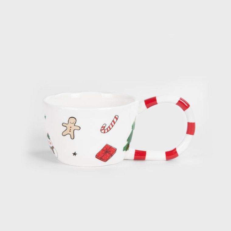 Homla, Lolla, kubek, z dużym uchem czerwony, 0,3l