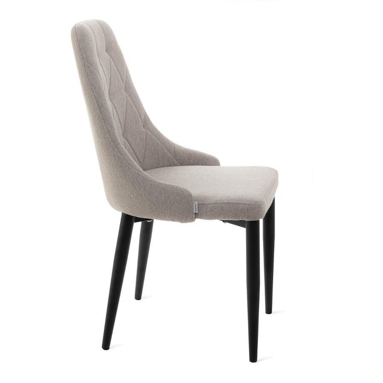 Homla, Louis Quilter, Krzesło w tkaninie beżowe, 44-59-88 cm, 848952