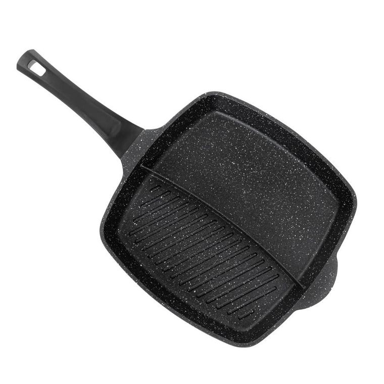 Homla, Lucaso, patelnia, grillowa z przegródką, 28 cm