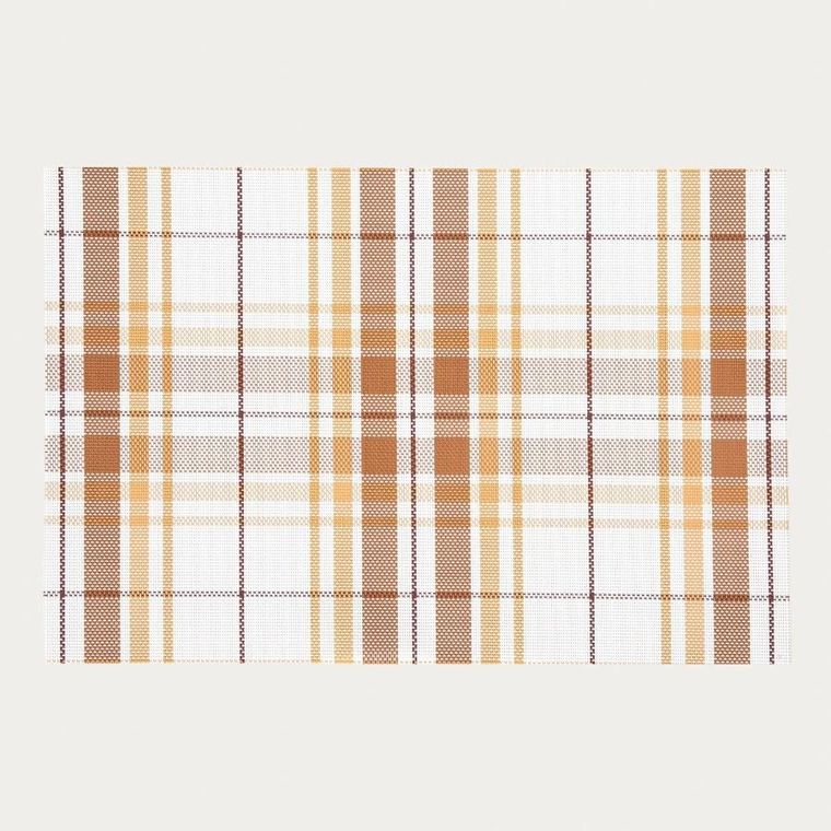 Homla, Lucy, maty stołowe, w kratę, zestaw, 30-45 cm, 2 szt.