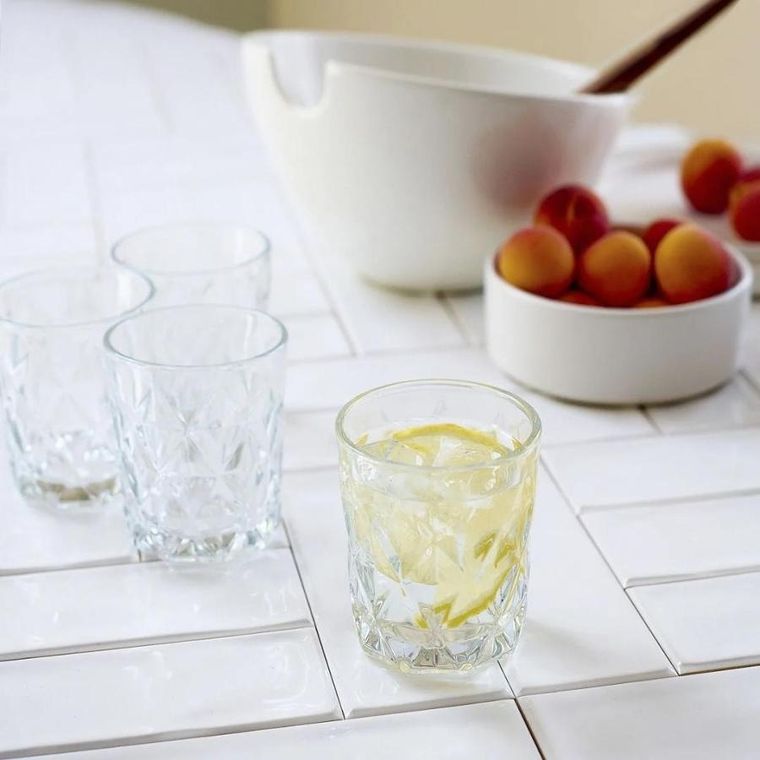 Homla, Lunna, zestaw szklanek, transparentnych, 0,29l, 4 szt.