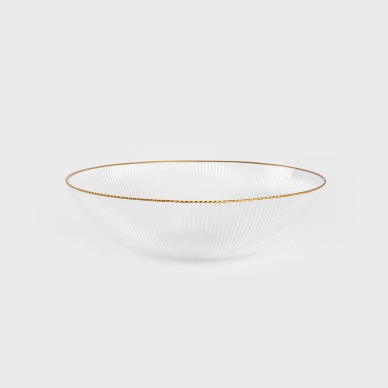 Homla, Lynn, miska, miska ze złotym rantem duża, 25-7 cm