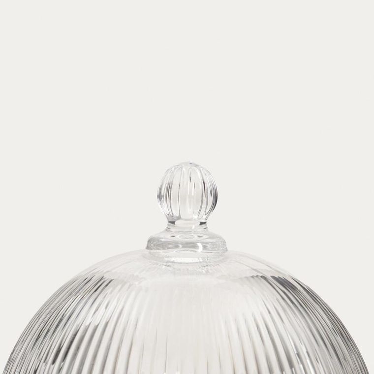 Homla, Lynn, patera szklana, z kloszem, 10-14,4 cm