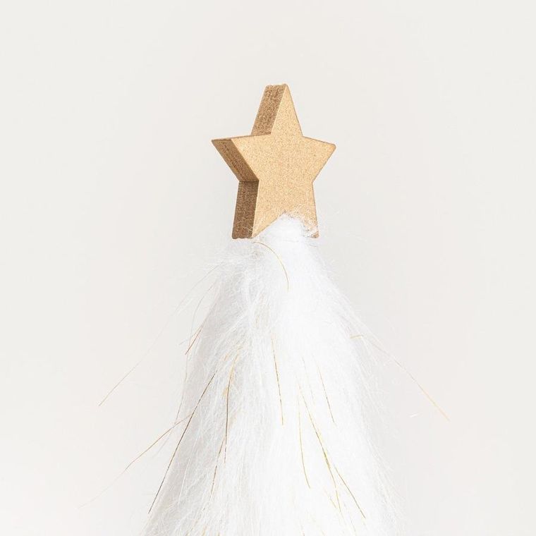 Homla, Maddal, dekoracja, choinka biała futerkowa, 7,5-37 cm