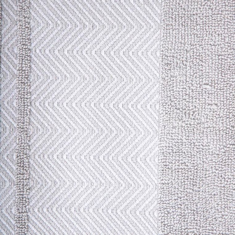 Homla, Maiara, ręcznik, bawełniany szary z ozdobnym przeszyciem, 50-90 cm